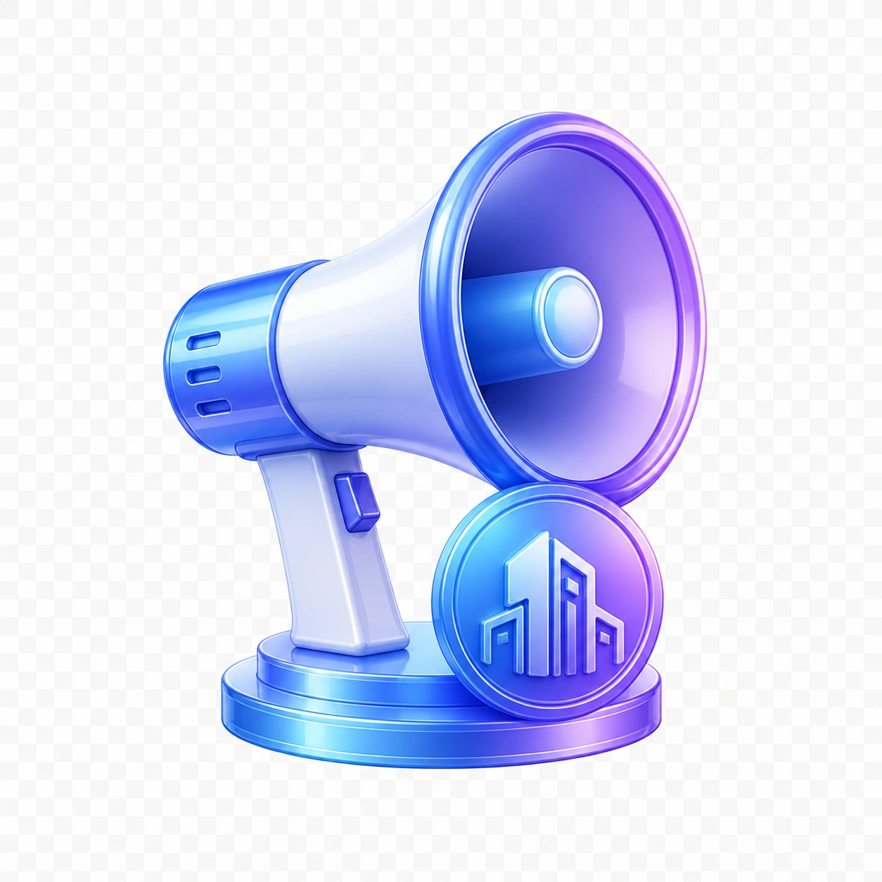 Project branding 3D glossy icon