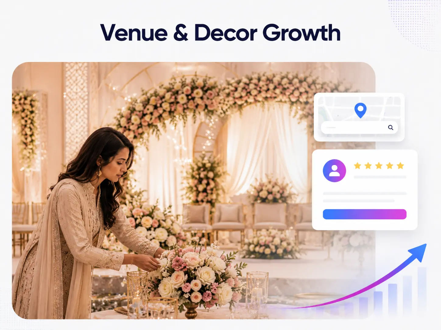 Venue decor SEO growth case study in Bangladesh